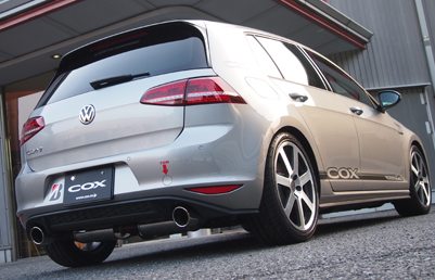 COXステンレスマフラー VW Golf 7 GTI用 (Polish Tail)